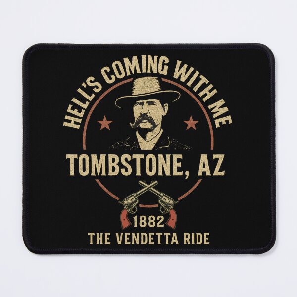 Item preview, Wyatt Earp Tombstone – Hell’s Coming With Me 1882 Vendetta Ride Western Dark Only designed and sold by EmersionPrints.