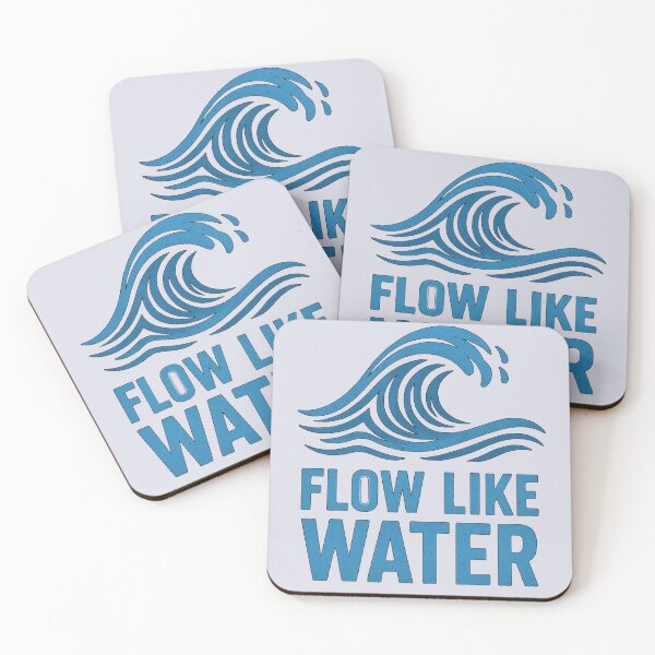 Item preview, Flow Like Water T-Shirt | Ocean Wave Graphic Tee | Motivational Surf Streetwear Design designed and sold by KDesignCrafts.