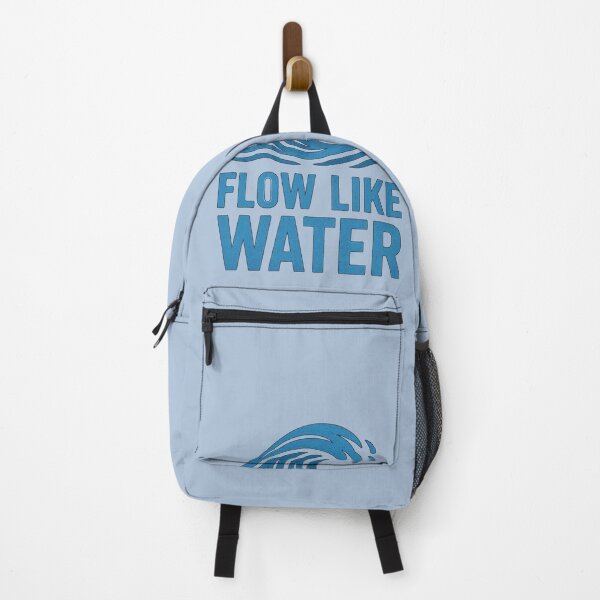 Item preview, Flow Like Water T-Shirt | Ocean Wave Graphic Tee | Motivational Surf Streetwear Design designed and sold by KDesignCrafts.