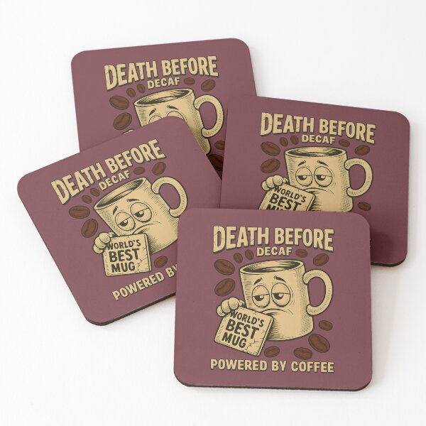 Item preview, Death Before Decaf – Vintage Coffee designed and sold by Walter-Jrr.