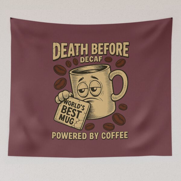 Item preview, Death Before Decaf – Vintage Coffee designed and sold by Walter-Jrr.