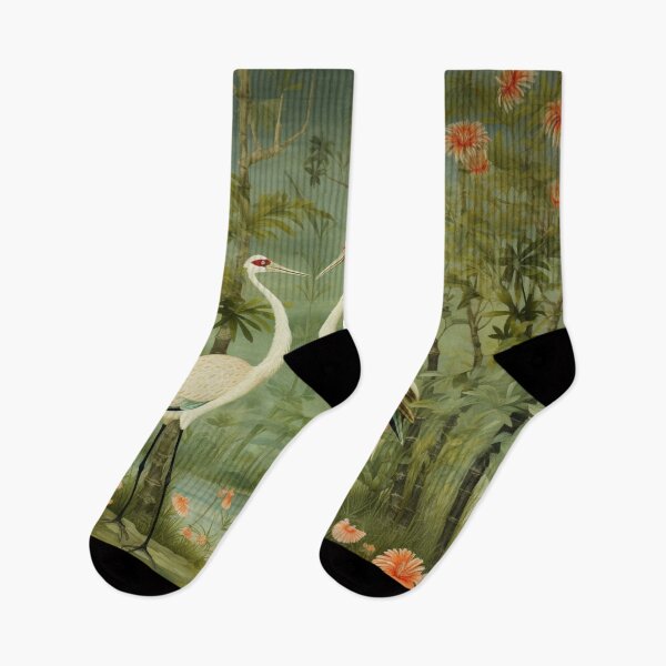 Item preview, Silk Floral Storks Carpet designed and sold by GrinGalore.