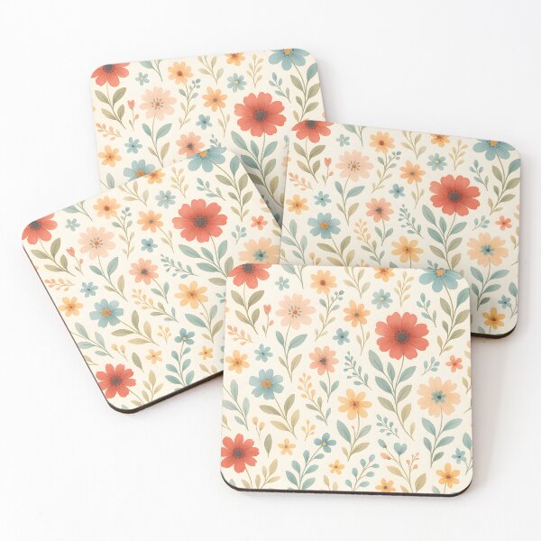 Item preview, Pastel colorful flowers pretty wildflowers bunch seamless pattern  designed and sold by cocomelon168.