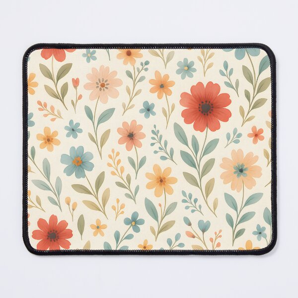 Item preview, Pastel colorful flowers pretty wildflowers bunch seamless pattern designed and sold by cocomelon168.