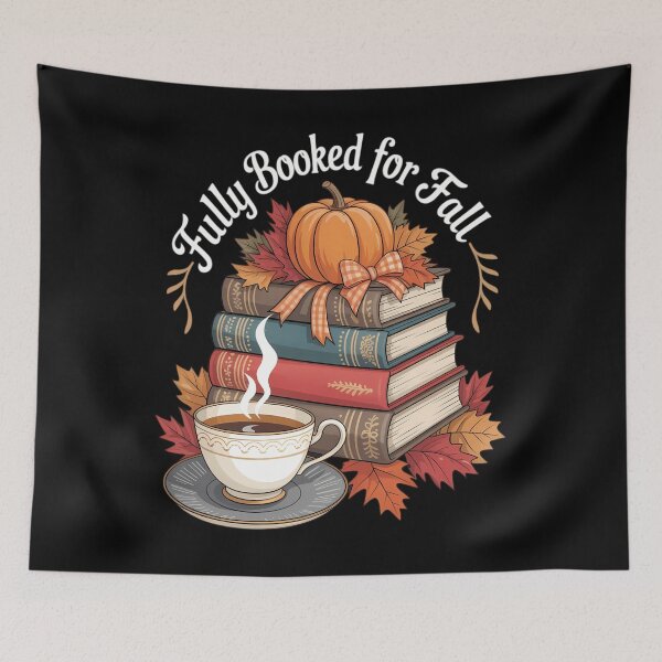 Item preview, Booked for Fall Books Pumpkin Autumn Thanksgiving designed and sold by Sunset4Bones.