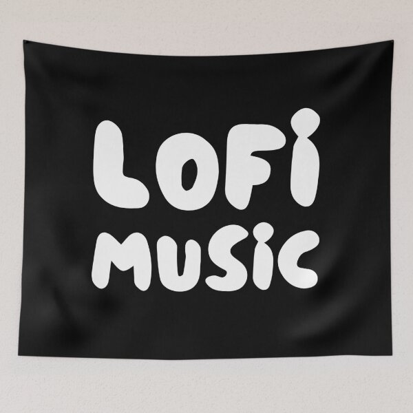Item preview, Lofi Music – Chill Beats & Relaxed Vibes Typography Design designed and sold by Dragonfly-10.