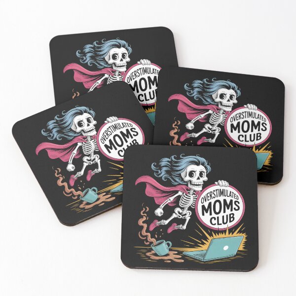 Item preview, Overstimulated Moms Club Skeleton designed and sold by UrbanHowlz.