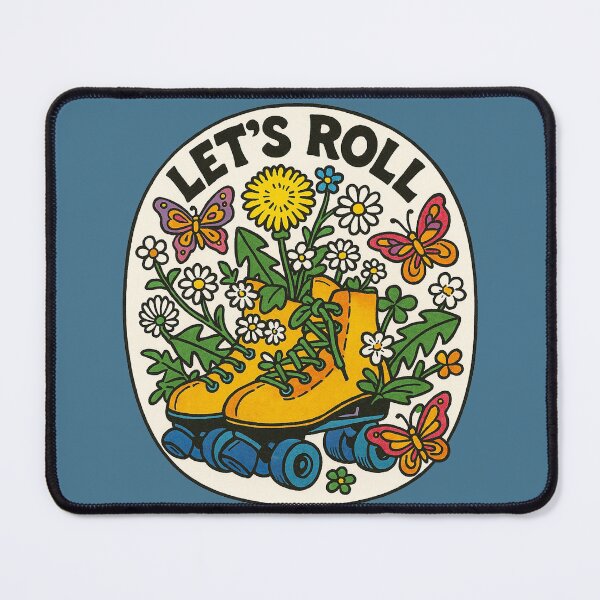 Item preview, Let’s Roll Roller Skates Retro Fun Skating Design designed and sold by FrictionMaxxing.