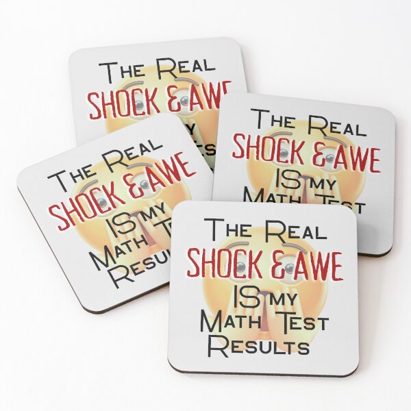 Item preview, The Real Shock and Awe is My Math Test Results! designed and sold by MPC-Mince-Pies.