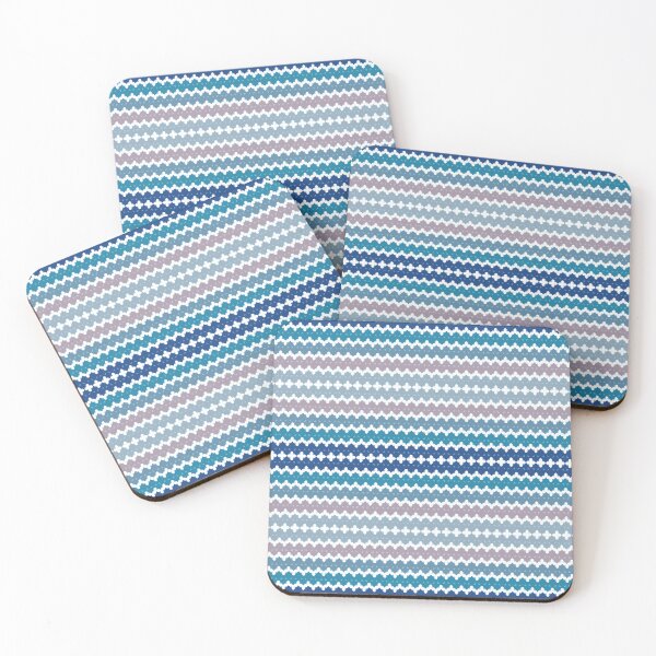 Item preview, Cool Tone Zigzag Stripes designed and sold by Ikattyg.