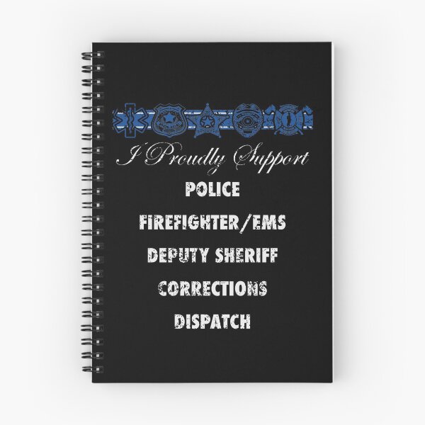 Item preview, I Proudly Support Police Sheriff EMT Firefighter Corrections designed and sold by shoppzee.