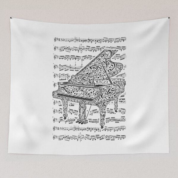 Item preview, Grand Piano Pianist Musical Instrument Music Notes designed and sold by GrandeDuc.