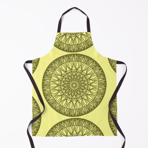 Item preview, Yellow Green Mandala Pattern Flower Floral Diwali Indian Zen Geometric Design designed and sold by DivineMandala.