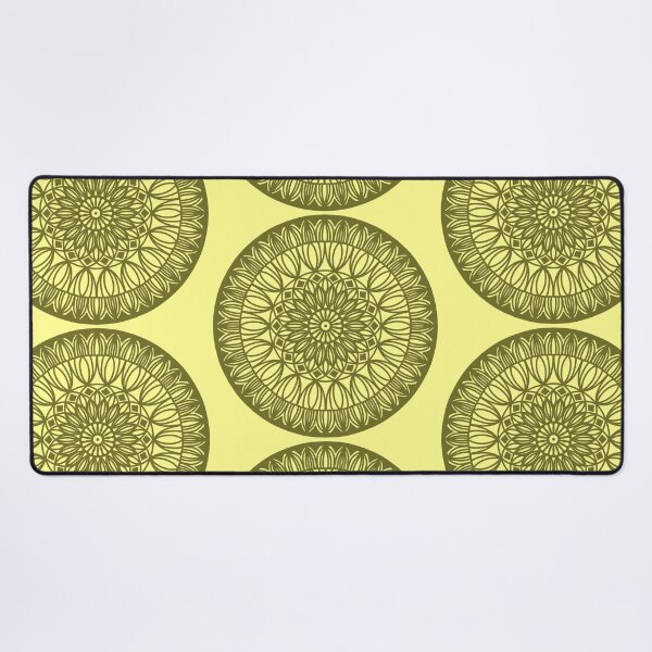 Item preview, Yellow Green Mandala Pattern Flower Floral Diwali Indian Zen Geometric Design designed and sold by DivineMandala.