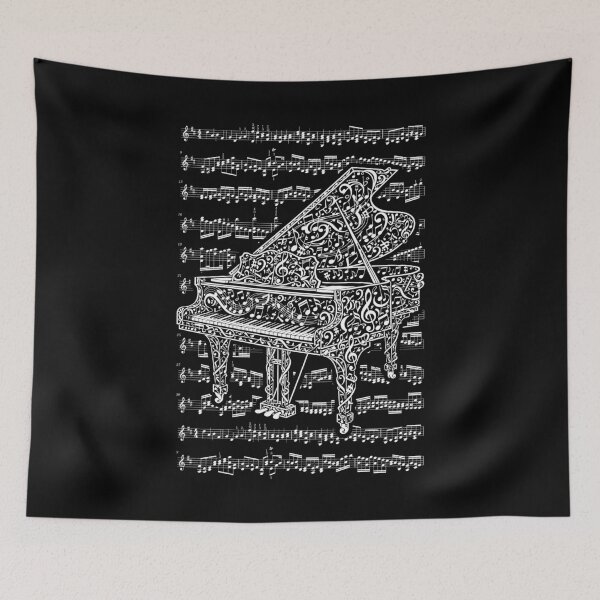 Item preview, Grand Piano Pianist Musical Instrument Music Notes designed and sold by GrandeDuc.