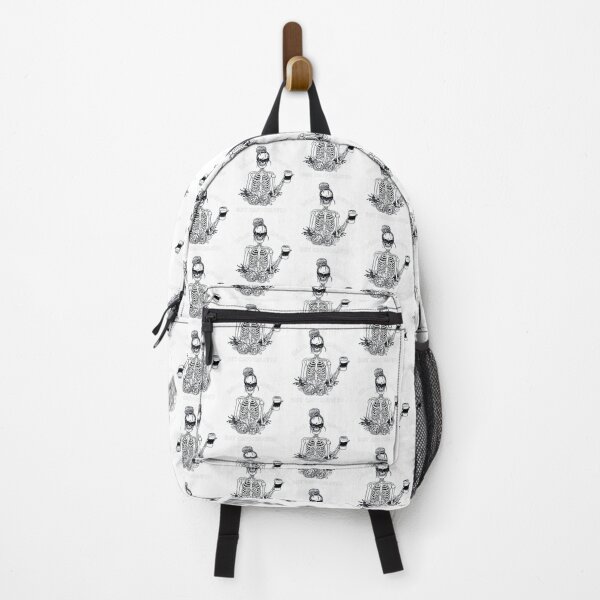 Item preview, Dead Inside But Caffeinated Skeleton Flower designed and sold by GenevaCruz.
