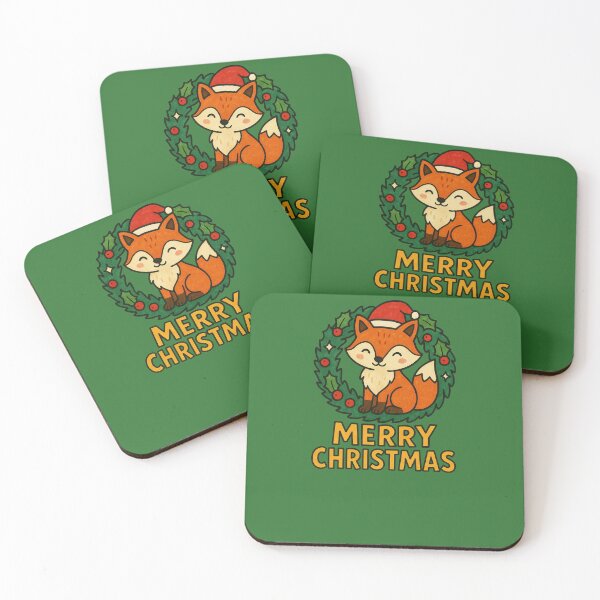 Item preview, Merry Christmas Fox Winter Holiday Cute Woodland Animal Design designed and sold by FrictionMaxxing.