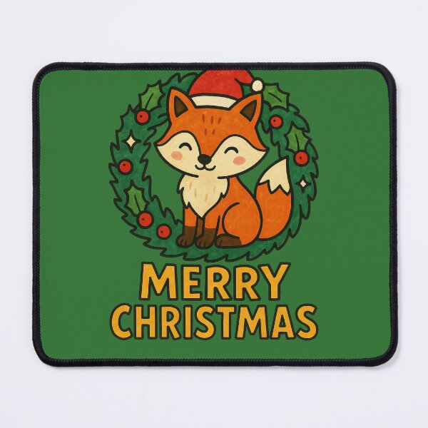 Item preview, Merry Christmas Fox Winter Holiday Cute Woodland Animal Design designed and sold by FrictionMaxxing.
