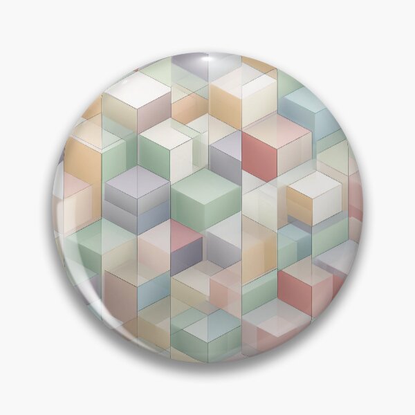 Artikelvorschau, Seamless Isometrisches Würfel-Muster – Geometrisches Retro Pastell Design entworfen und verkauft von Meiersbeste.