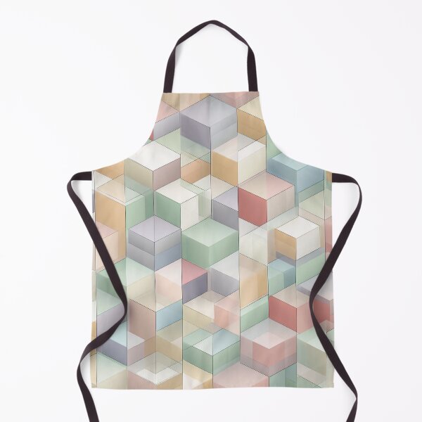 Item preview, Seamless Isometric Cube Pattern – Geometric Retro Pastel Design designed and sold by Meiersbeste.
