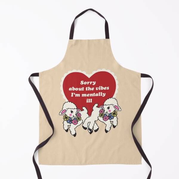Item preview, Sorry About The Vibes Sheep Mental Health Humor designed and sold by BrownHorse90s.