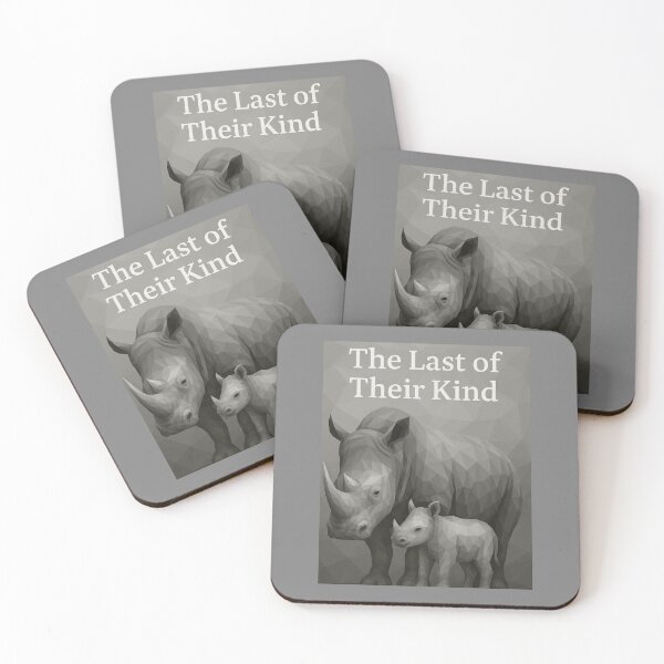 Item preview, The Last of Their Kind – Geometric Rhino and Calf Conservation Art designed and sold by GeoWild Designs.