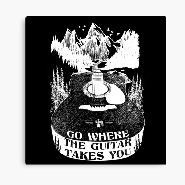 Item preview, Go Where The Guitar Takes You (Version 1) designed and sold by mebyme.