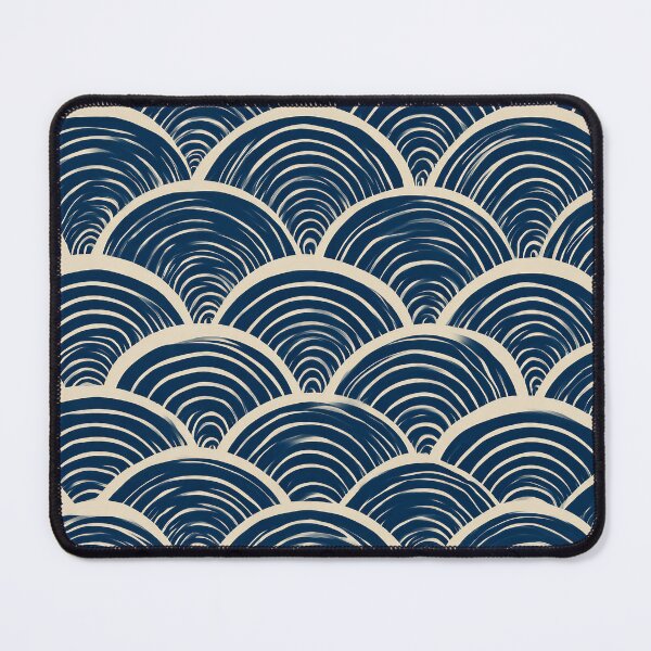 Item preview, Seigaiha wave pattern – Japanese retro pattern designed and sold by Meiersbeste.