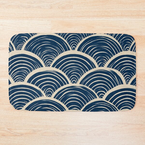 Item preview, Seigaiha wave pattern – Japanese retro pattern designed and sold by Meiersbeste.
