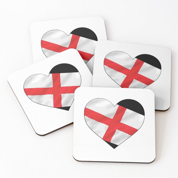 Artikelvorschau, Ich liebe England, Flagge im Herzform-Design entworfen und verkauft von TerenceLacey.