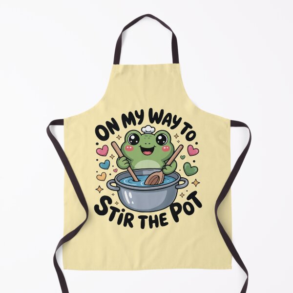 Item preview, On My Way To Stir The Pot Frog Mischief Humor designed and sold by BrownHorse90s.