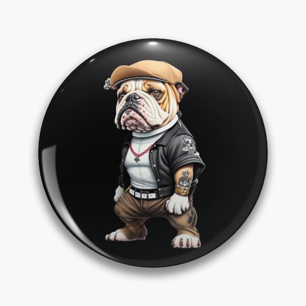 Item preview, Street Style Bulldog – Tattooed Tough Dog Urban Art designed and sold by Dragonfly-10.