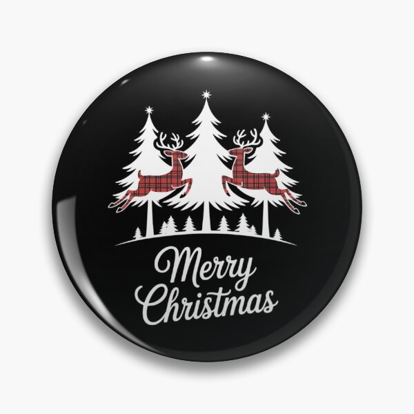 Item preview, Merry Christmas Buffalo Plaid Reindeer Tree designed and sold by brynatshop.