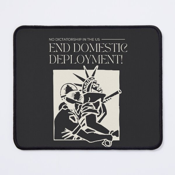 Item preview, ¡No a la dictadura en EE.UU.! ¡Acabemos con el despliegue militar interno! designed and sold by leftyshirts.