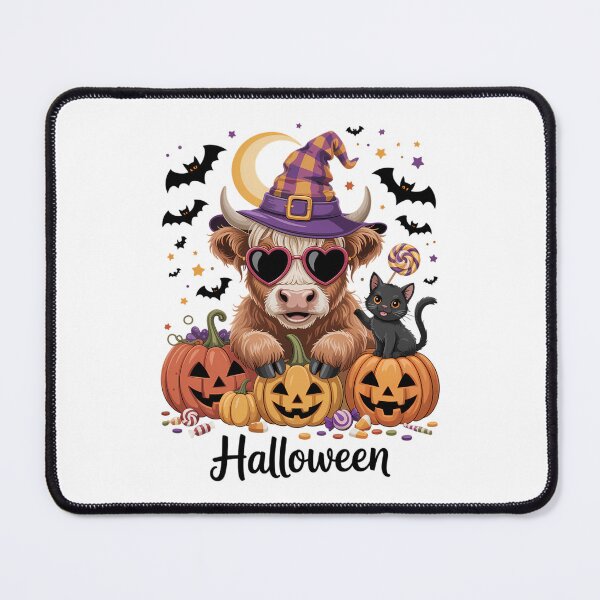 Item preview, Halloween Highland Cow Witchy Cow Spooky Pumpkin Hello Fall designed and sold by brynatshop.