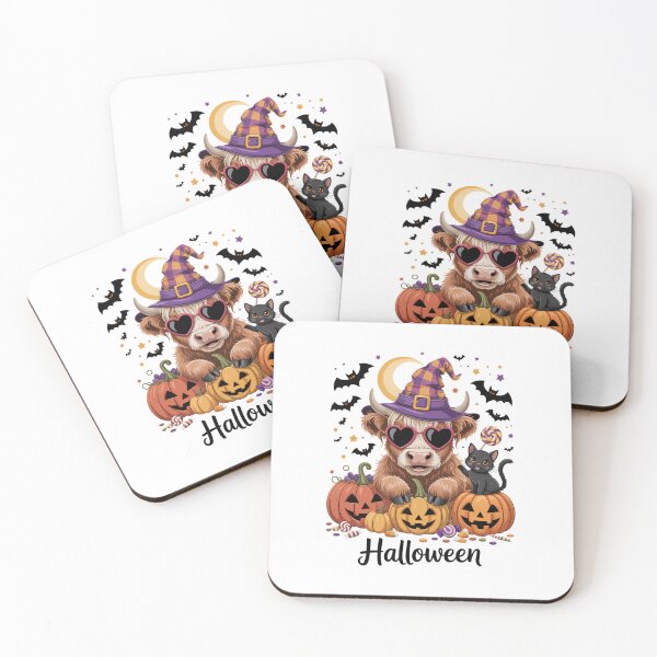 Item preview, Halloween Highland Cow Witchy Cow Spooky Pumpkin Hello Fall designed and sold by brynatshop.