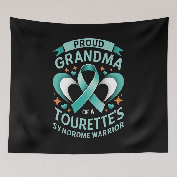 Item preview, PROUD GRANDMA OF A TOURETTE'S SYNDROME WARRIOR designed and sold by Vastingan.