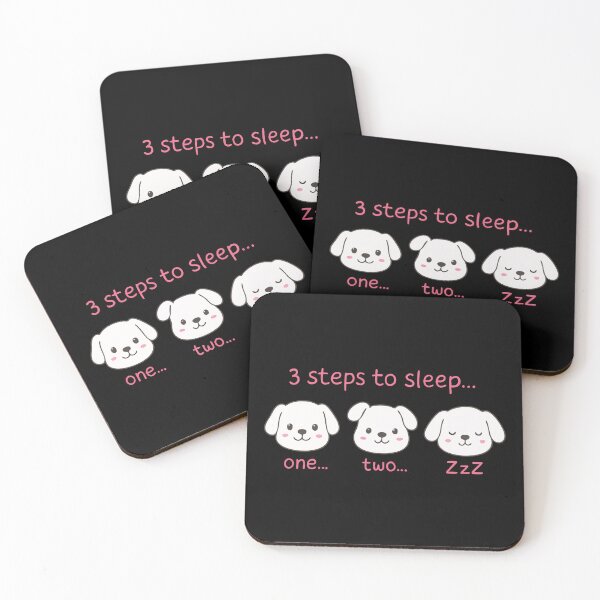 Item preview, Cute Puppy Sleep Steps Illustration – Kawaii Dog Bedtime Art designed and sold by graphicnew.