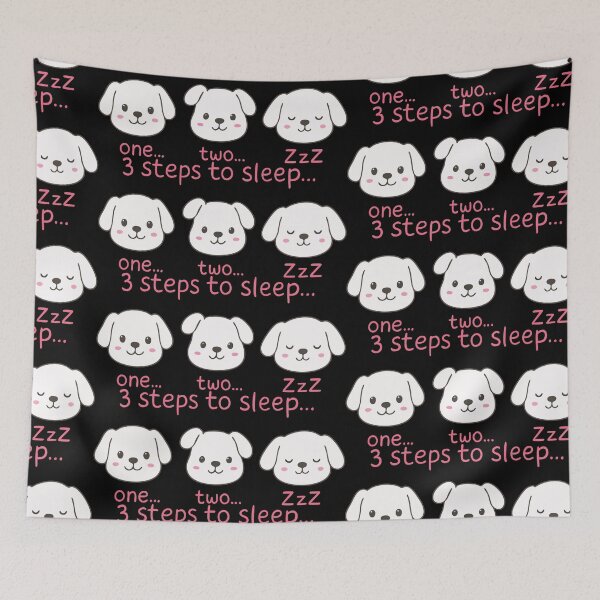 Item preview, Cute Puppy Sleep Steps Illustration – Kawaii Dog Bedtime Art designed and sold by graphicnew.
