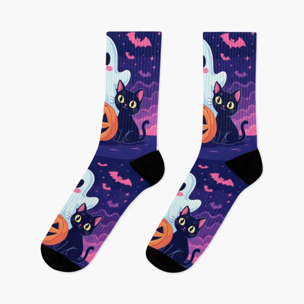 Item preview, Kawaii Halloween Icons in Symmetrical Synthwave Style designed and sold by CrystalCove11.
