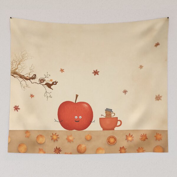 Item preview, Happy Apple Tea Time designed and sold by Whimsical Hug.