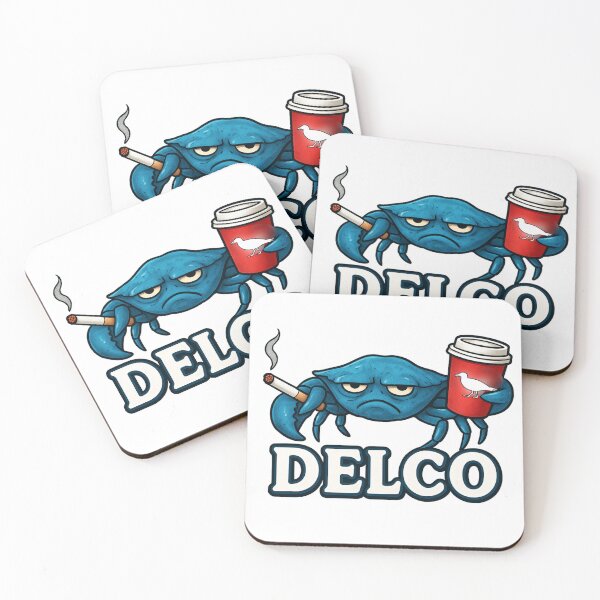 Item preview, Grumpy Delco Crab Needs Coffee  designed and sold by LNCareyMystic.