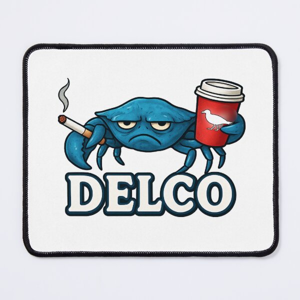 Item preview, Grumpy Delco Crab Needs Coffee  designed and sold by LNCareyMystic.