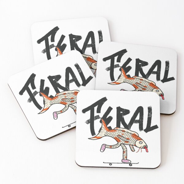Item preview, Feral Streetwear Logo – KohakuKoi play skateboard designed and sold by FERAL-th.