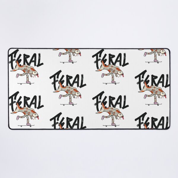 Item preview, Feral Streetwear Logo – KohakuKoi play skateboard designed and sold by FERAL-th.
