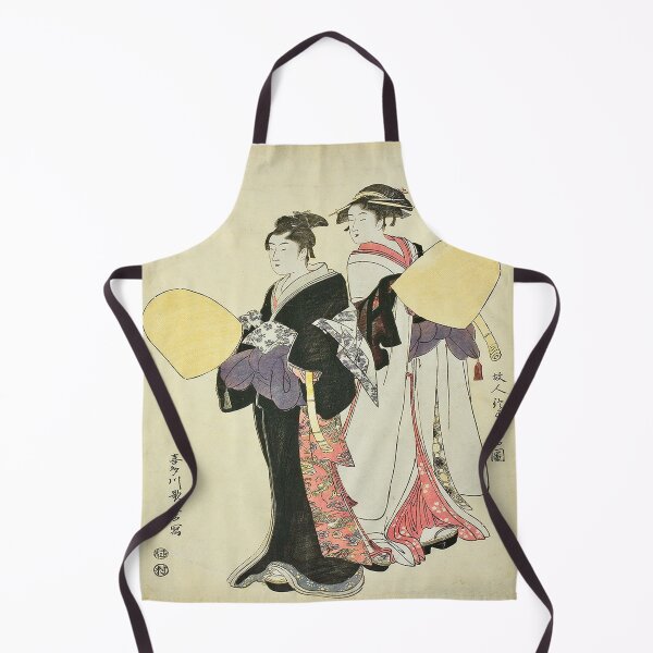 Item preview, Young Couple Dressed as Mendicant Monks, c. 1789–1799, by Kitagawa Utamaro designed and sold by UBU-space.