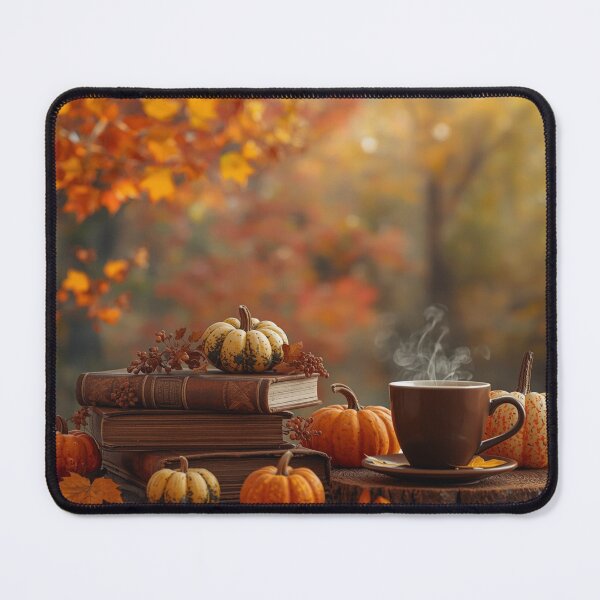 Item preview, Autumn Vibes: Books, Coffee and Pumpkins designed and sold by milena-d98.