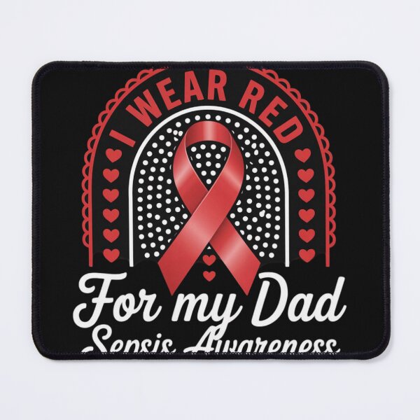 Item preview, Rainbow I Wear Red For My Dad Sepsis Awareness designed and sold by Vastingan.