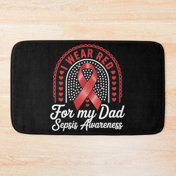Item preview, Rainbow I Wear Red For My Dad Sepsis Awareness designed and sold by Vastingan.