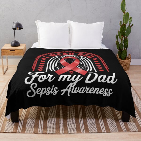 Item preview, Rainbow I Wear Red For My Dad Sepsis Awareness designed and sold by Vastingan.